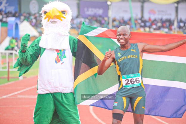 Triple Threat! Mukona Manavhela Sprints to 3rd GOLD in U-18 Boys’ 200m