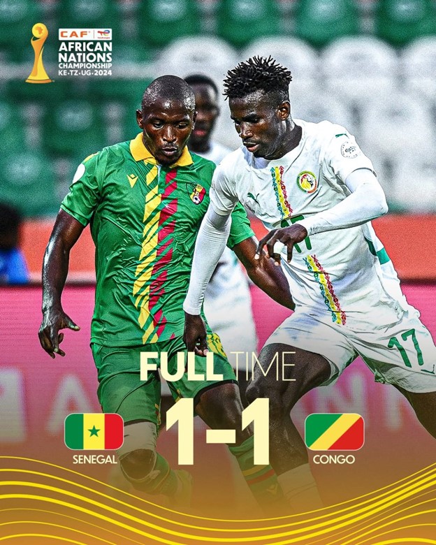 Defending champions Senegal forced to share spoils with Congo