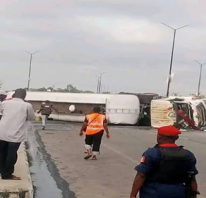 Tanker Fire Causes Panic